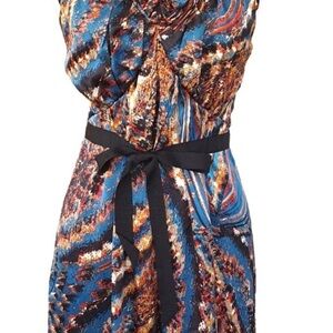 Plenty by Tracy Reese Multicolor Silk Patterned Dress